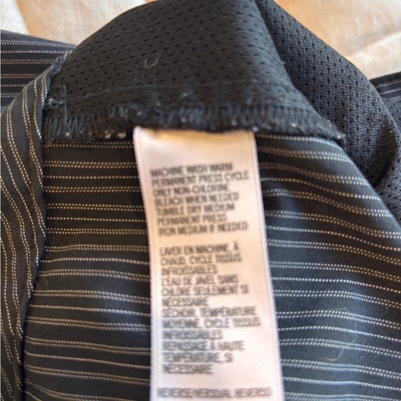 Izod Black Cropped Pants Tailored Ankle - Picture 6 of 8